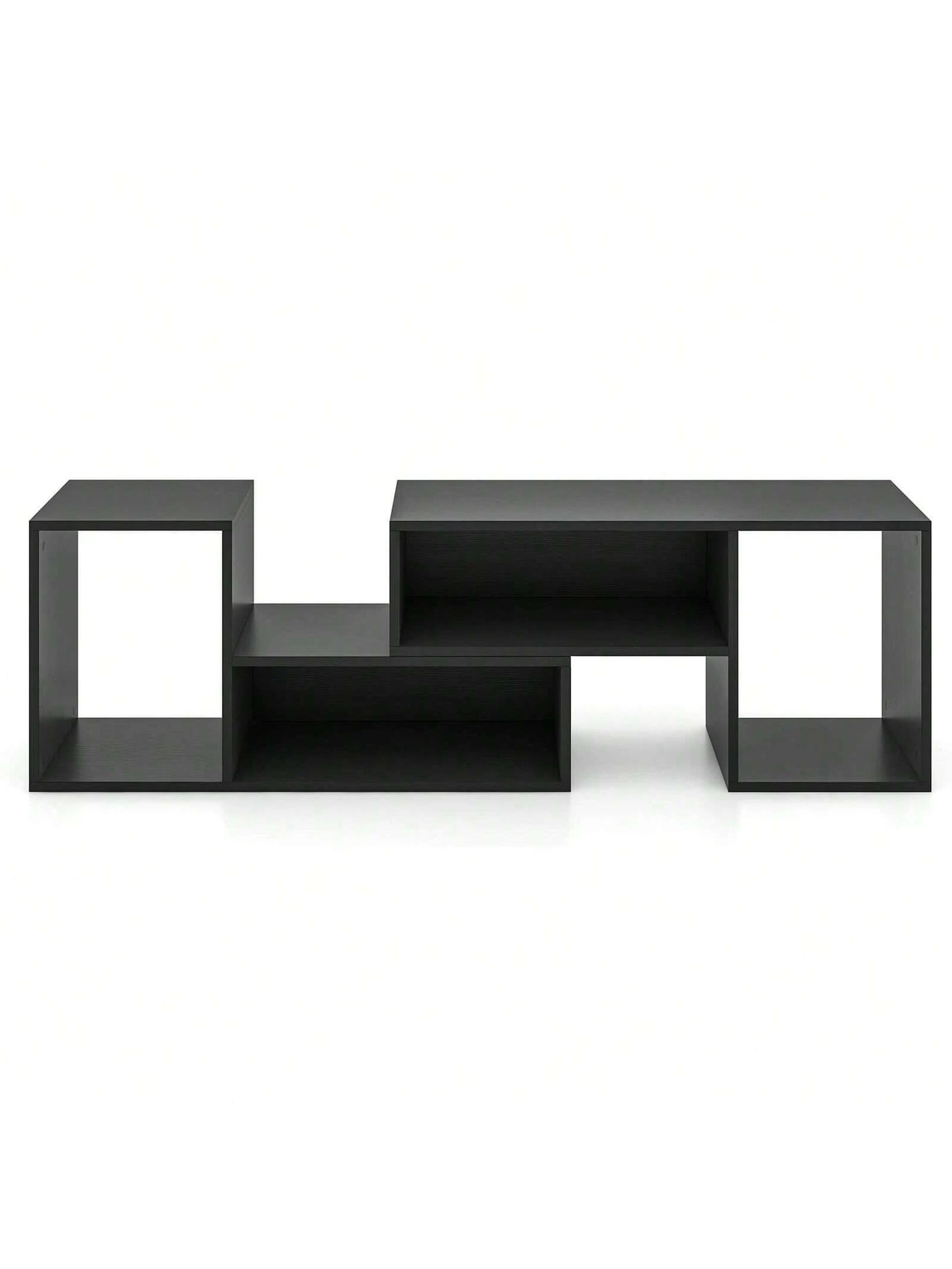 Lifezeal 2 PCS Adjustable TV Stands with Storage Cubes for Tvs up to 55 Inches Cabinets