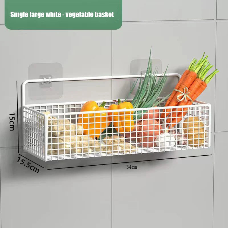 Multifunctional Bathroom Organiser Toiletries Organiser No-Punch Bathroom Shelf Bathroom Kitchen Wall Mount Storage Rack