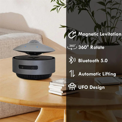 UFO Magnetic Levitation Bluetooth Speaker, Playing Music & Automatic Floating in the Air, Unique Gifts for Home Office Décor